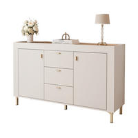 KOMMODE AVENA 137/40/84 cm, 3 Schublade(n), Kaschmir / Eiche - Kaschmir, Holzwerkstoff/Kunststoff (137/84/40cm) - Idohome