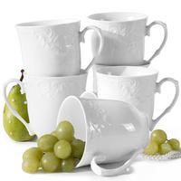 KAFFEETASSEN Cmielow Rococo 6-tlg - Weiß, Keramik (0.25L) - KONSIMO®
