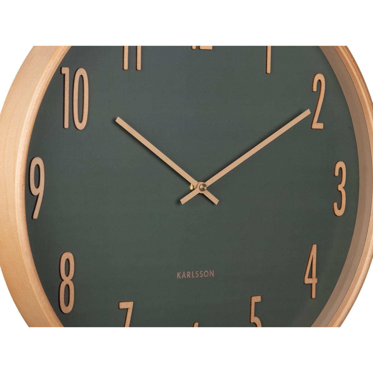 WANDUHR Gracil Grün 40/5/40 cm - Grün, Holzwerkstoff (5/40/40cm) - Karlsson