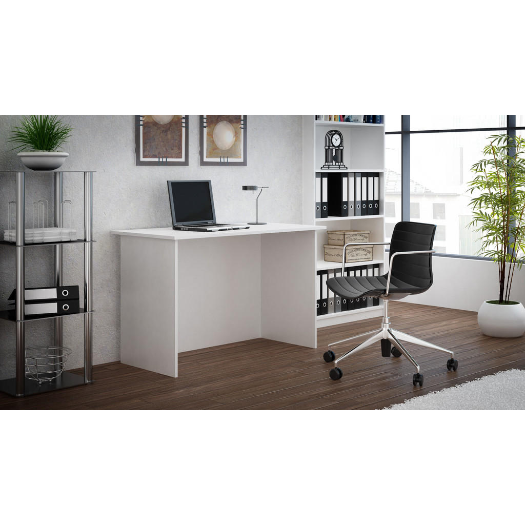 Thumbnail - CDF Schreibtisch, Weiß, Holzwerkstoff, 120x75x60 cm, Arbeitszimmer, Schreibtische, Bürotische