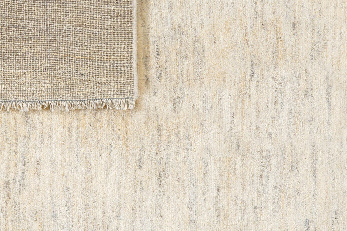 GABBEH-TEPPICH handgeknüpft Beige 182/144 cm Schurwolle - Beige, Textil (144/182cm) - Looma