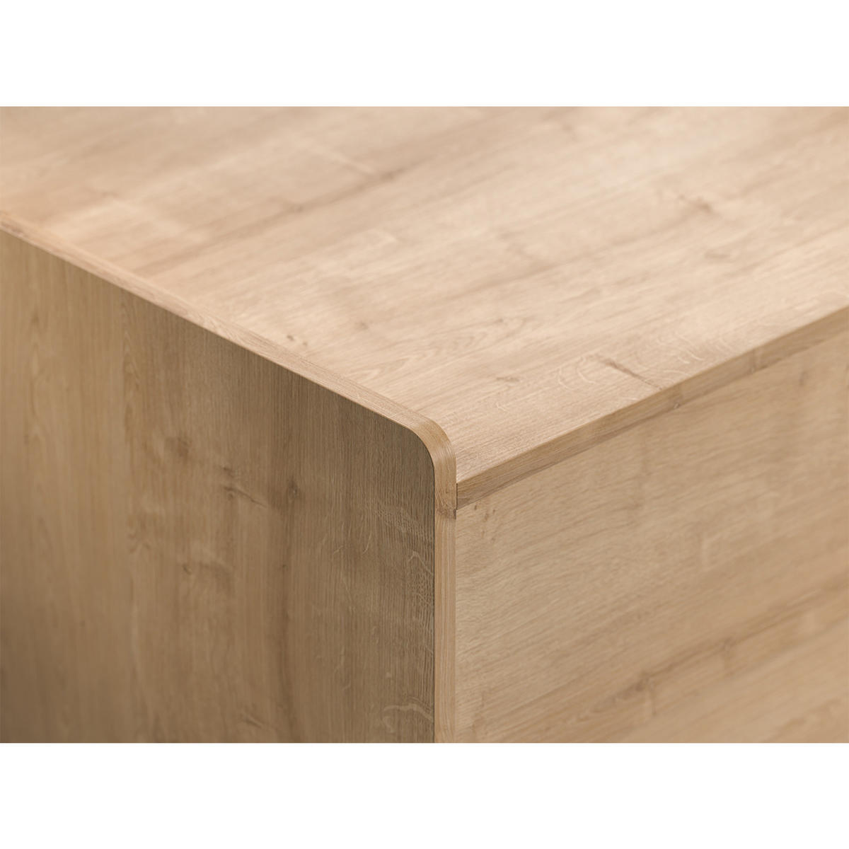 KOMMODE 3 Schubladen L100 cm - Vintage - Eichefarben, Holzwerkstoff (58.5/90/100cm) - Calicosy