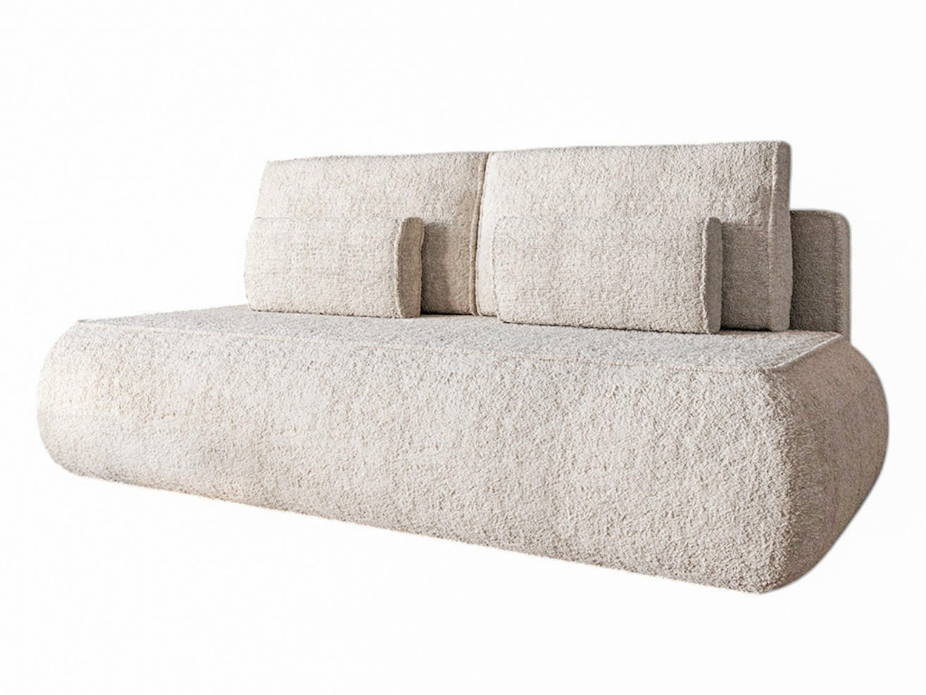 SCHLAFSOFA mit Bettkasten BELLS Hellbeige - Beige, Holzwerkstoff (214/96/96cm)