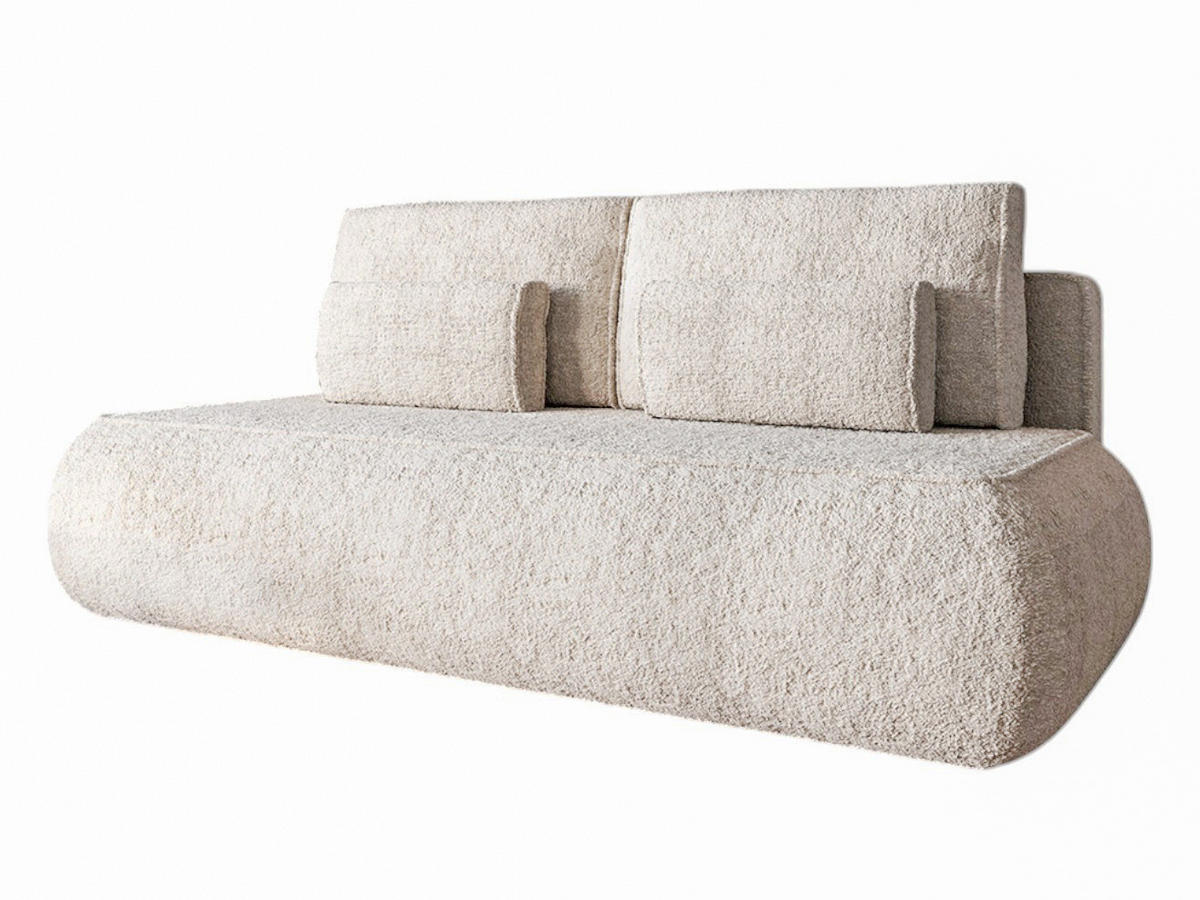 SCHLAFSOFA mit Bettkasten BELLS Hellbeige - Beige, Holzwerkstoff (214/96/96cm)