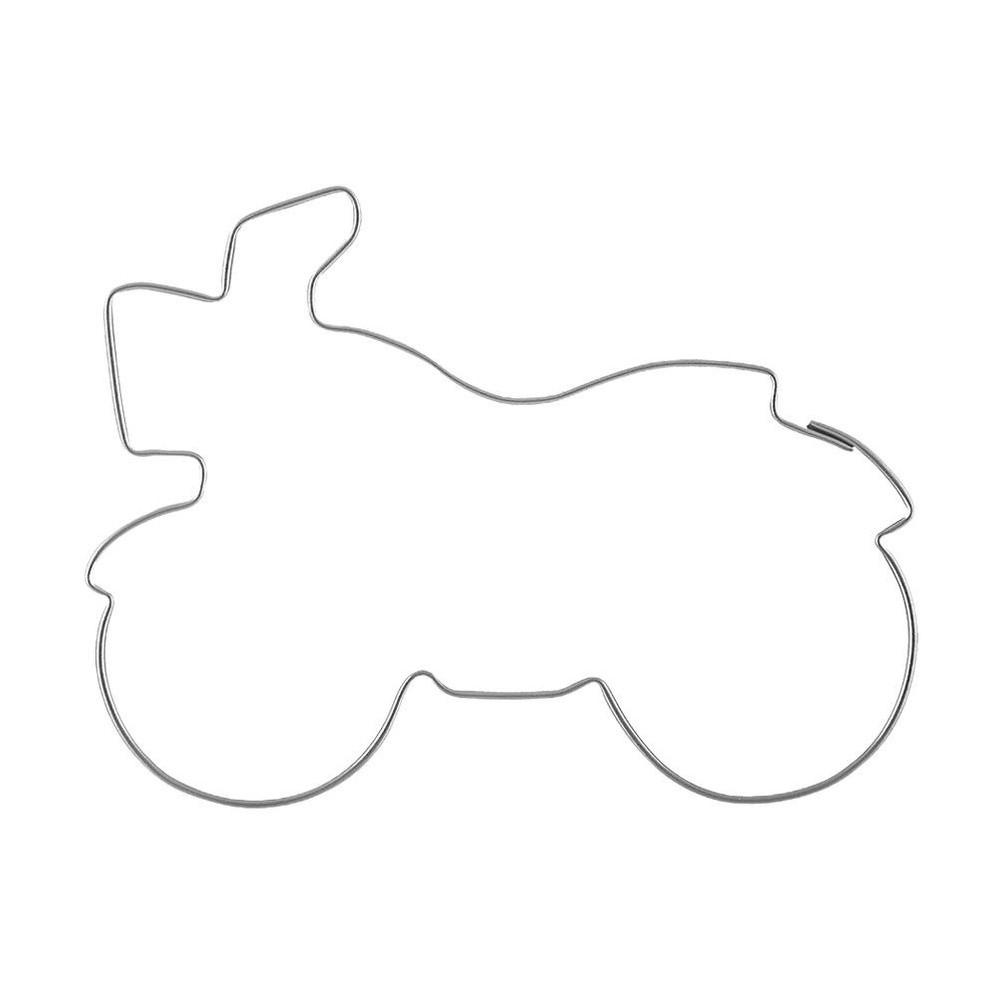 AUSSTECHFORM Motorrad 7 cm Silber - Silberfarben, Metall (5.5/1.5/7cm) - Orion 
