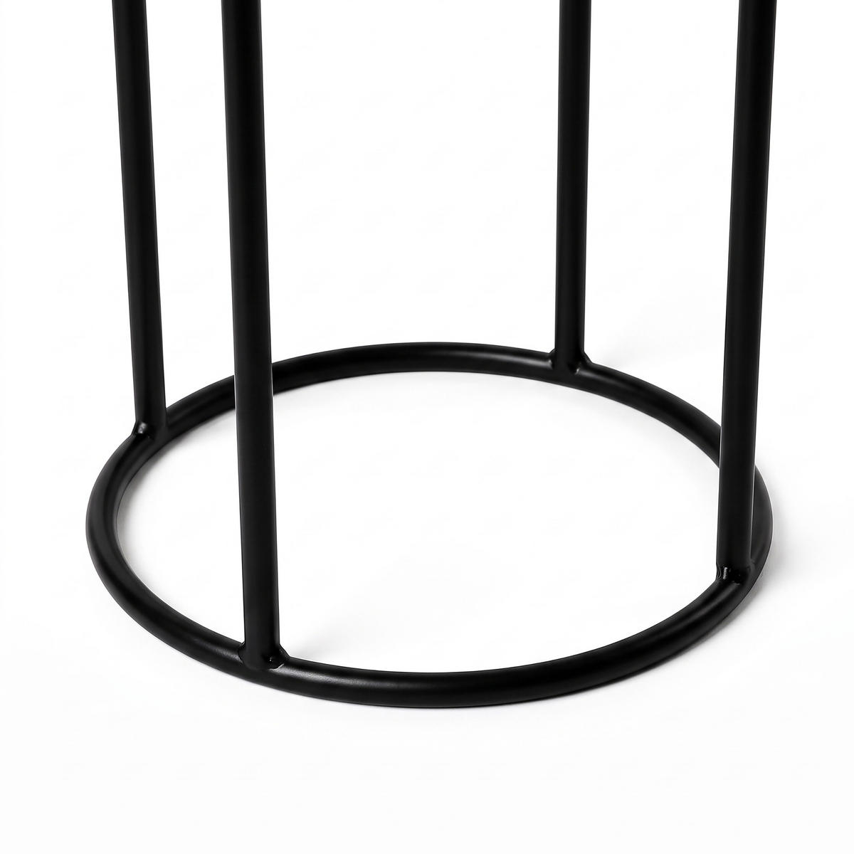 BLUMENSTÄNDER Schwarz 2er-Set Metall 41x18 cm - Schwarz, Metall (20/60/20cm) - Relaxdays