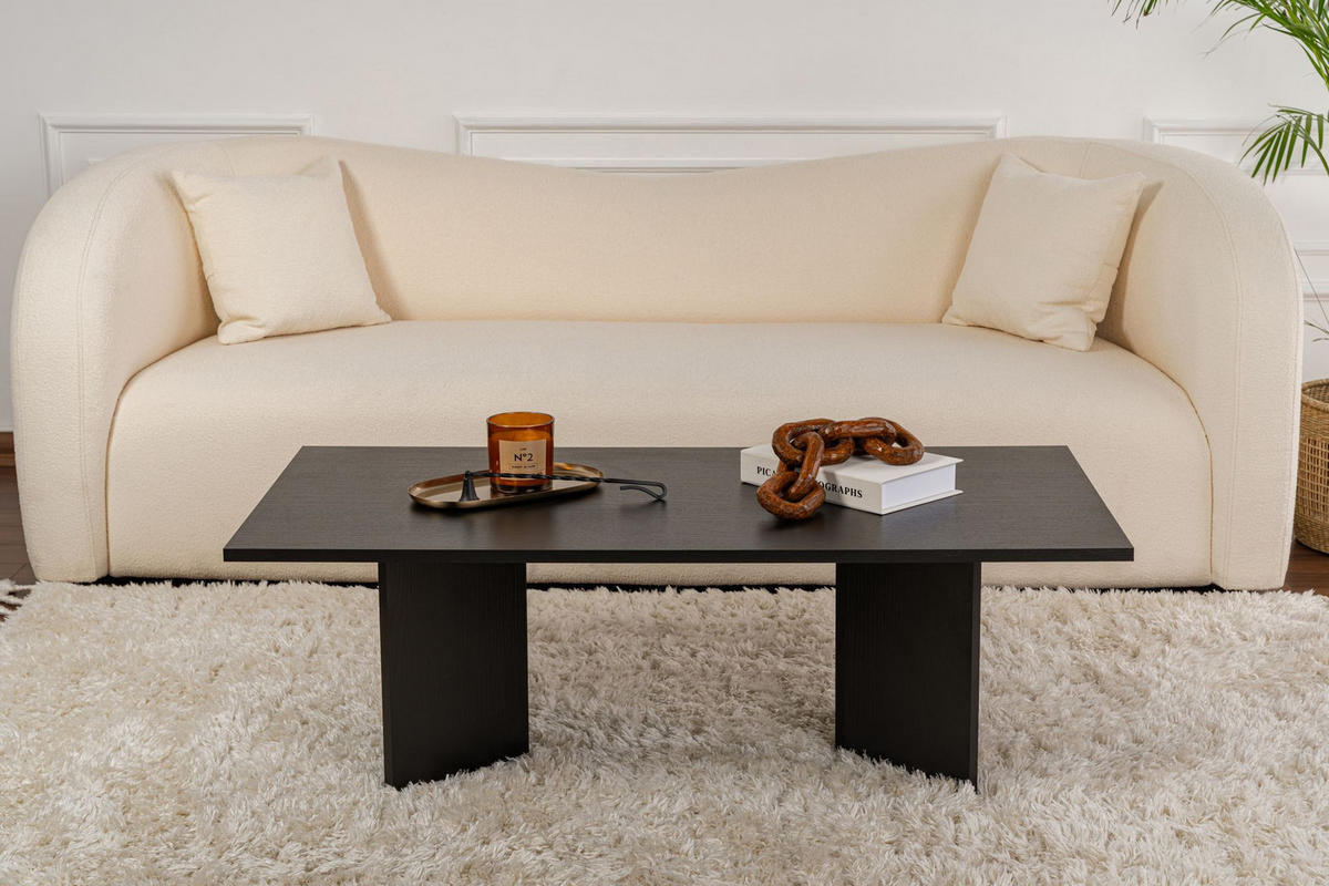 COUCHTISCH sabin Schwarz - Schwarz, Holz (119/60/40cm) - Habitat Garten