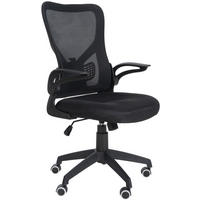 DREHSTUHL Stoff Schwarz - Schwarz, Kunststoff/Textil (54/99/61cm) - CLP