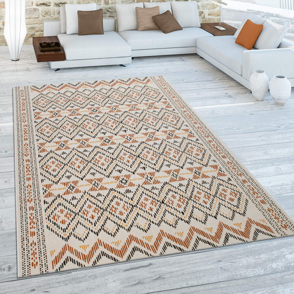 OUTDOORTEPPICH 200/290 cm Ostende 543 - Multicolor, Kunststoff (200/290cm) - Paco Home