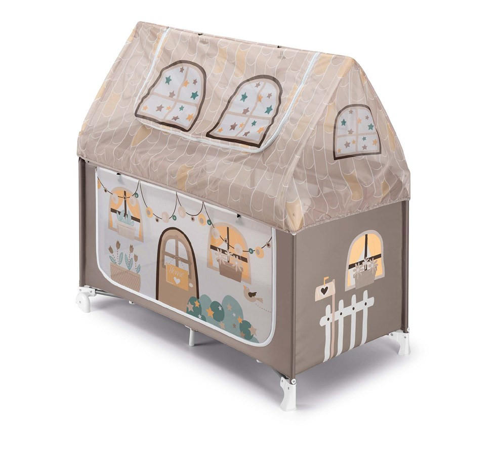 REISEBETT und Spielhaus Daily Dolci Sogni - Beige, Kunststoff/Textil (205/215cm) - Cam il Mondo del Bambino S.p.A.