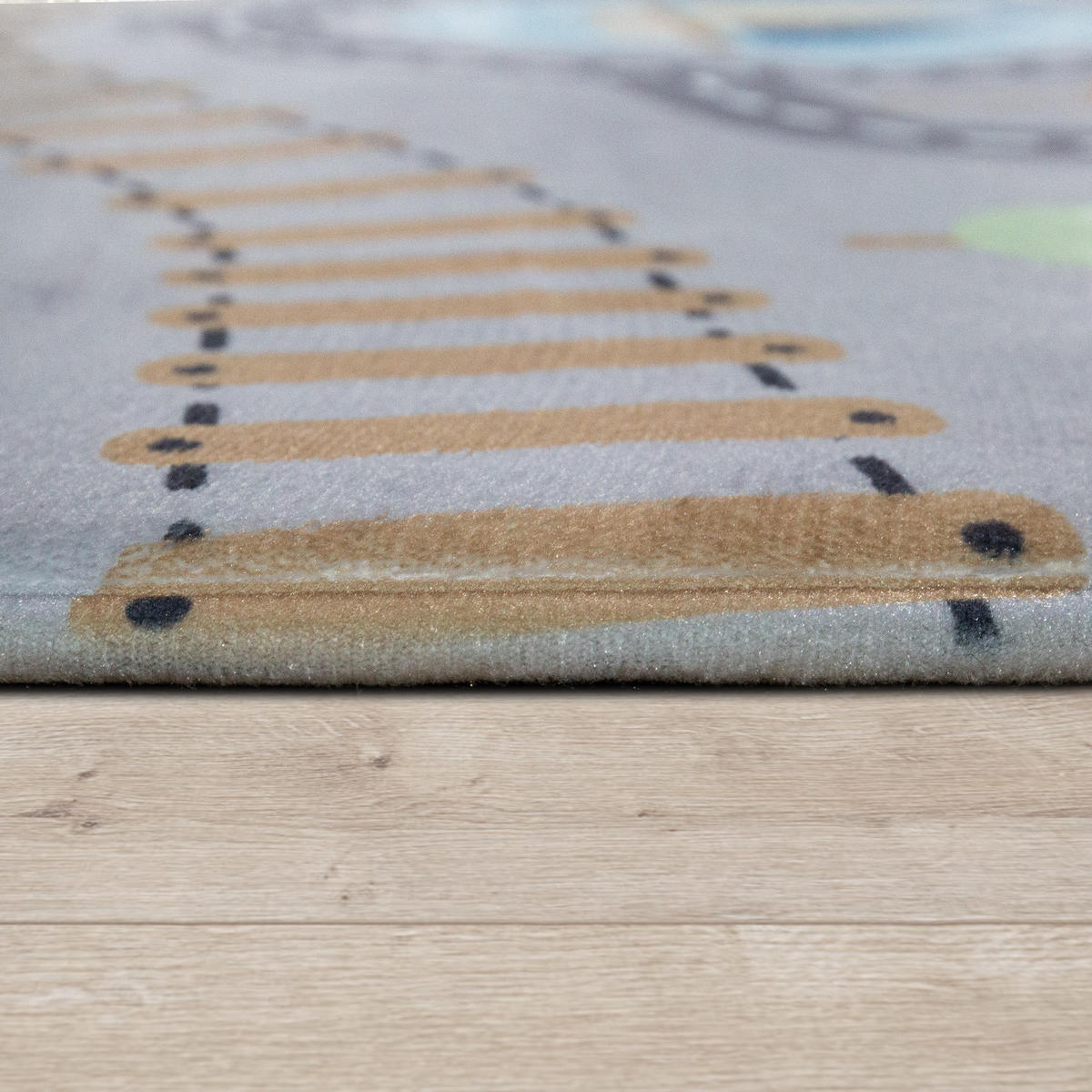 KINDERTEPPICH 150/150 cm Chicos 562 - Graubraun, Textil (150/150cm) - Paco Home
