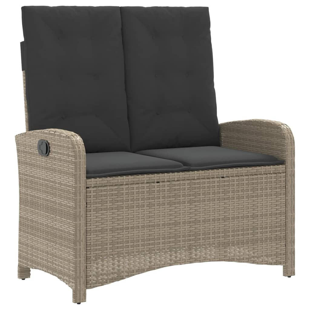 furnicato Gartenbank Grau 105x93x59 cm