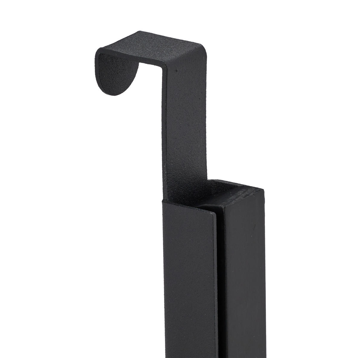 KLAPPHAKEN - Schwarz, Holz/Metall (2.5/21/18cm) - Relaxdays