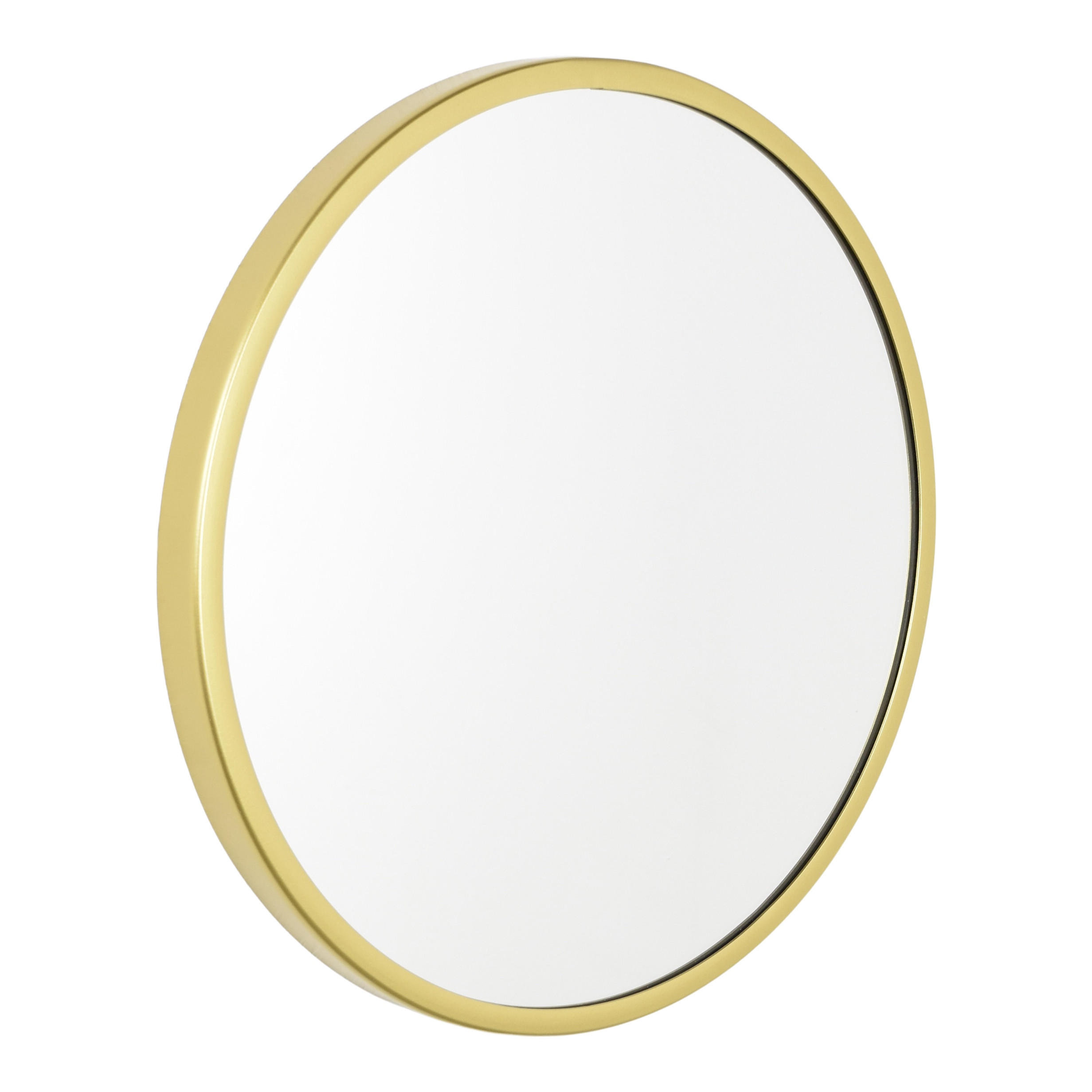 WANDSPIEGEL Rund Gold - Goldfarben, Metall (45/45/4cm) - LOFT42