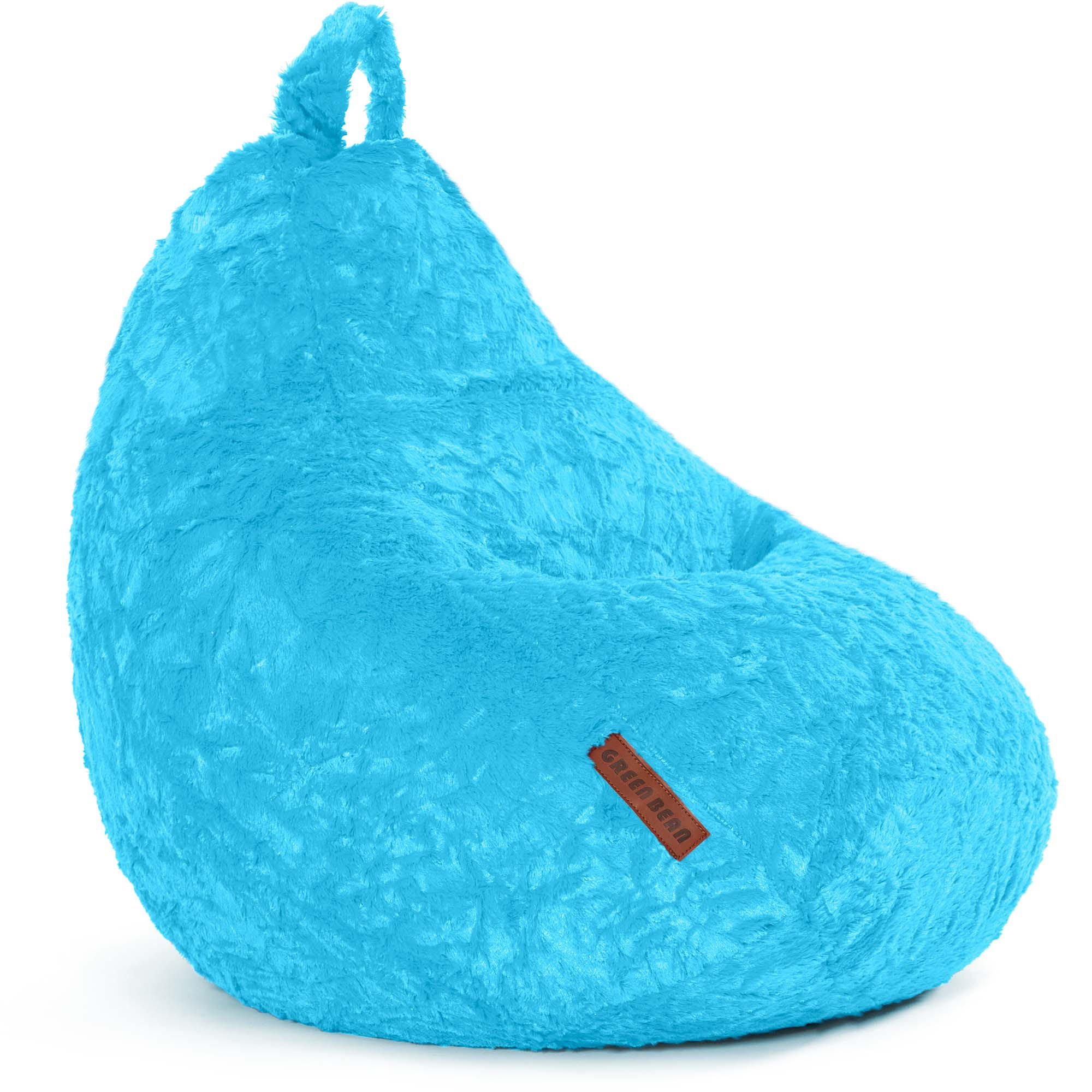SITZSACK "Plüsch" 60x45x45cm - 120L - Hellblau, Textil (45/60/45cm) - Green Bean