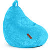 SITZSACK "Plüsch" 60x45x45cm - 120L - Hellblau, Textil (45/60/45cm) - Green Bean