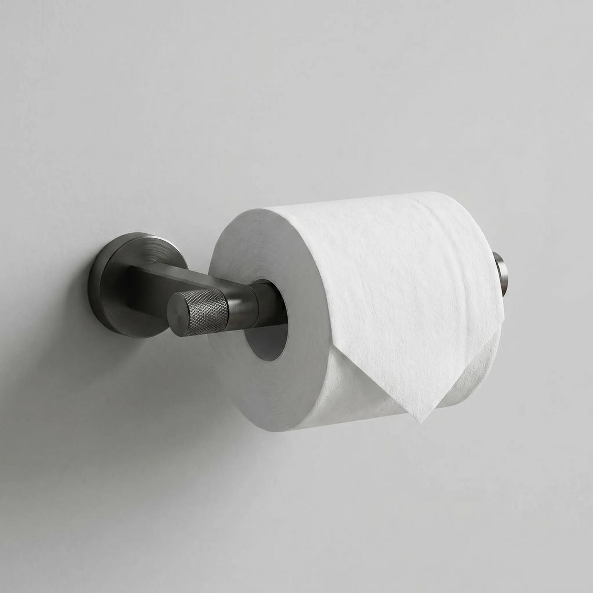 HALTER Für Toilettenpapier Rea 39105 Ori Titan - Titanfarben, Metall (17/4/8cm) - REA