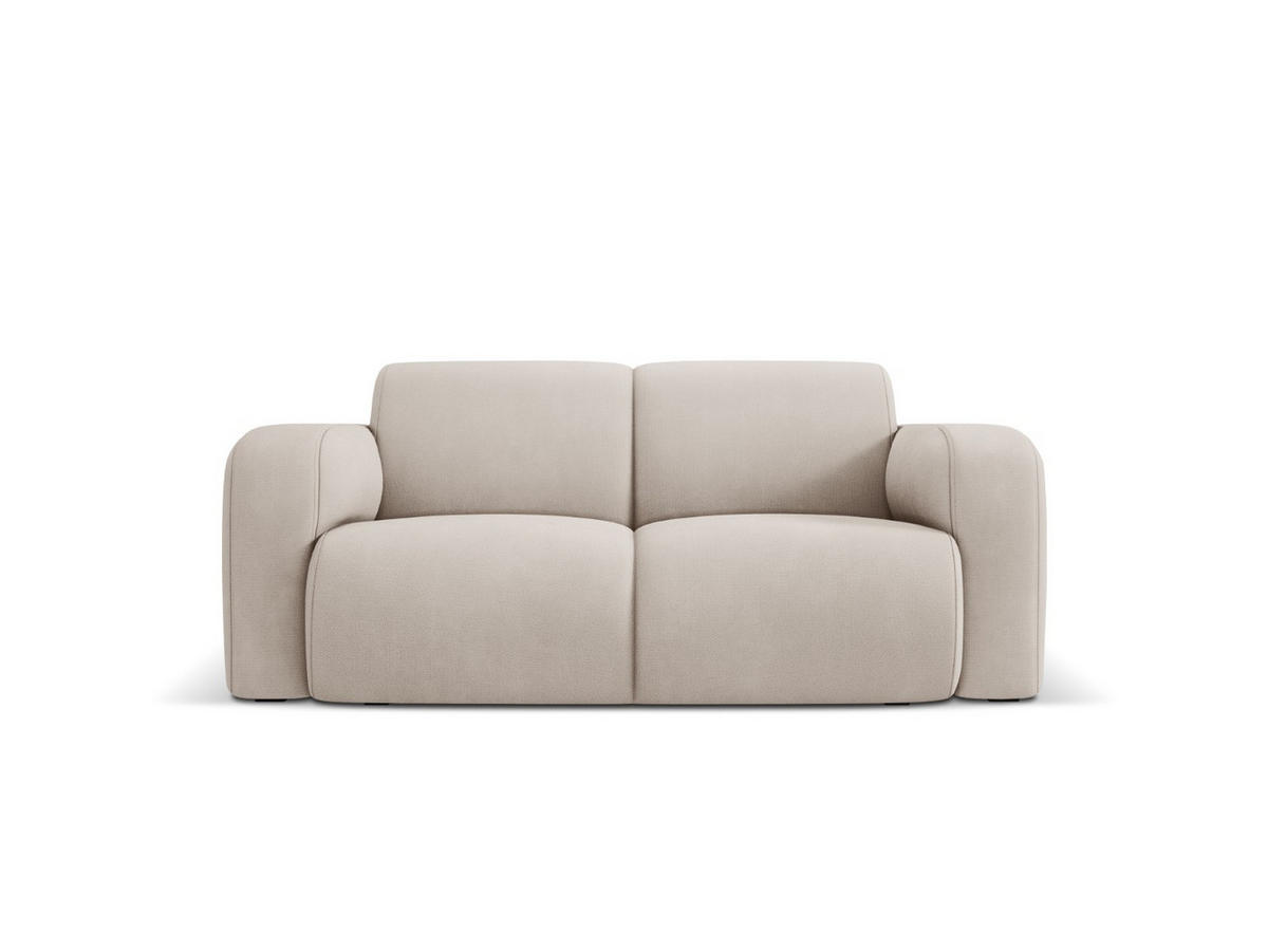 SOFA Molino aus strukturiertem Stoff beige 2 Sitzplätze - Beige, Textil (95/72/170cm) - Micadoni