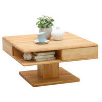 TABLE BASSE in Holz 80/80/47 cm  - Eichefarben, Konventionell, Holz (80/80/47cm) - Linea Natura
