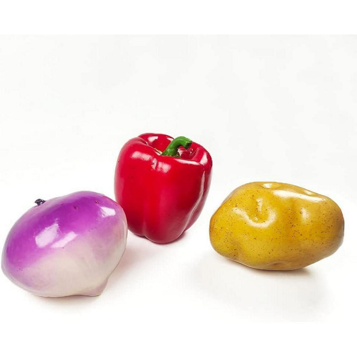 KÜNSTLICHES Gemüse 11-teiliges Set - Multicolor, Kunststoff (10cm)