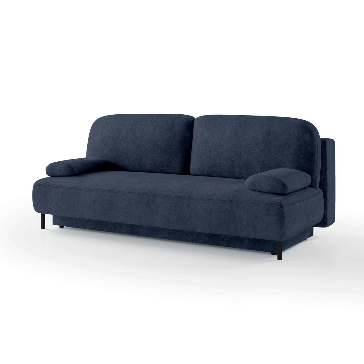 SOFA Tola Dunkelblau 140 cm - Dunkelblau, Textil (200/95/90cm) - Pillovely