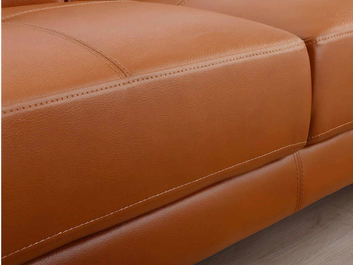 ECKSOFA - Premium-Leder - Ecke Links - Karamell - EXCELSIORA - Braun, Leder (265/165cm) - Vente-Unique