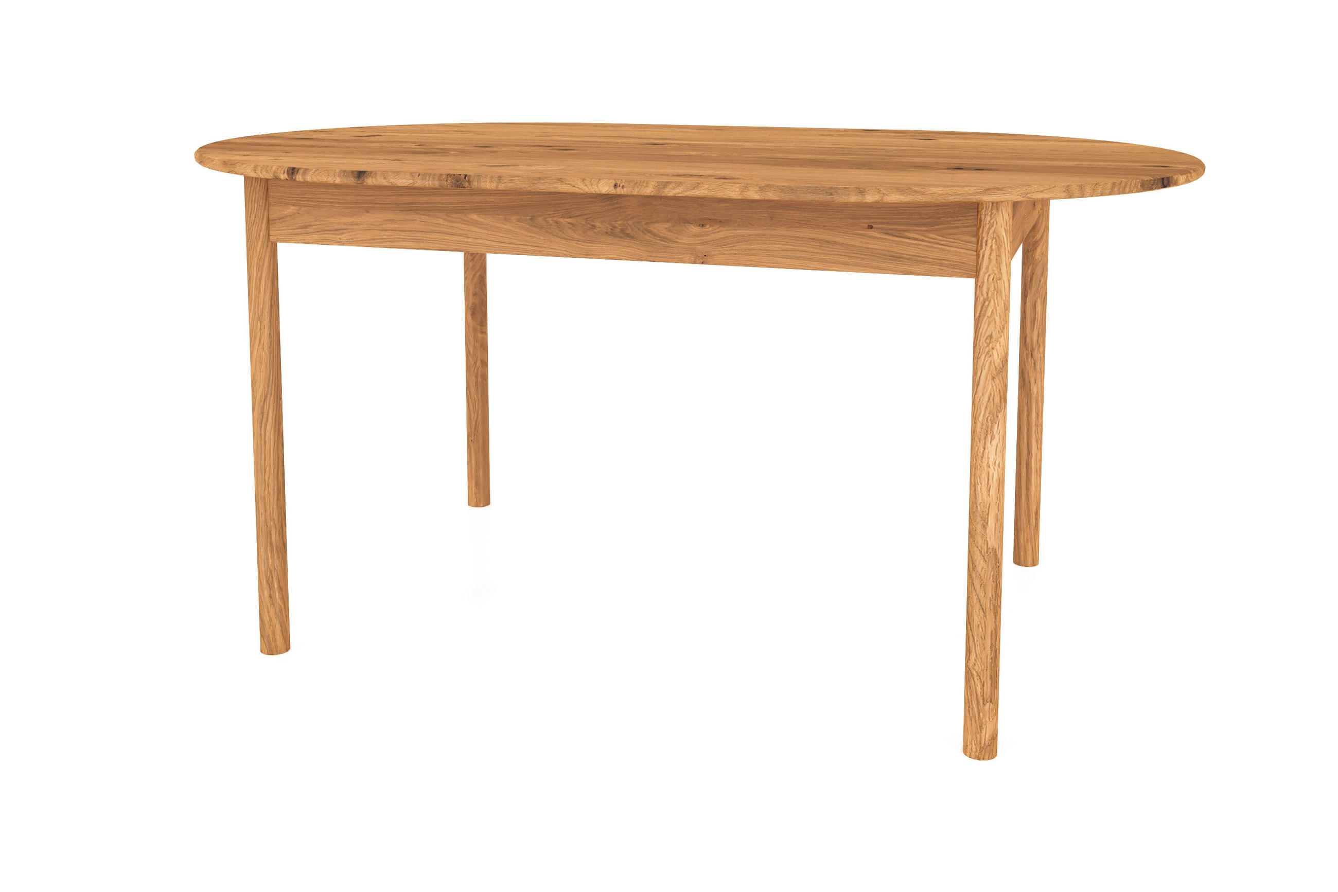 TISCH OVAL INA Wildeiche - Wildeiche, Holz (180/100/77cm) - byoak