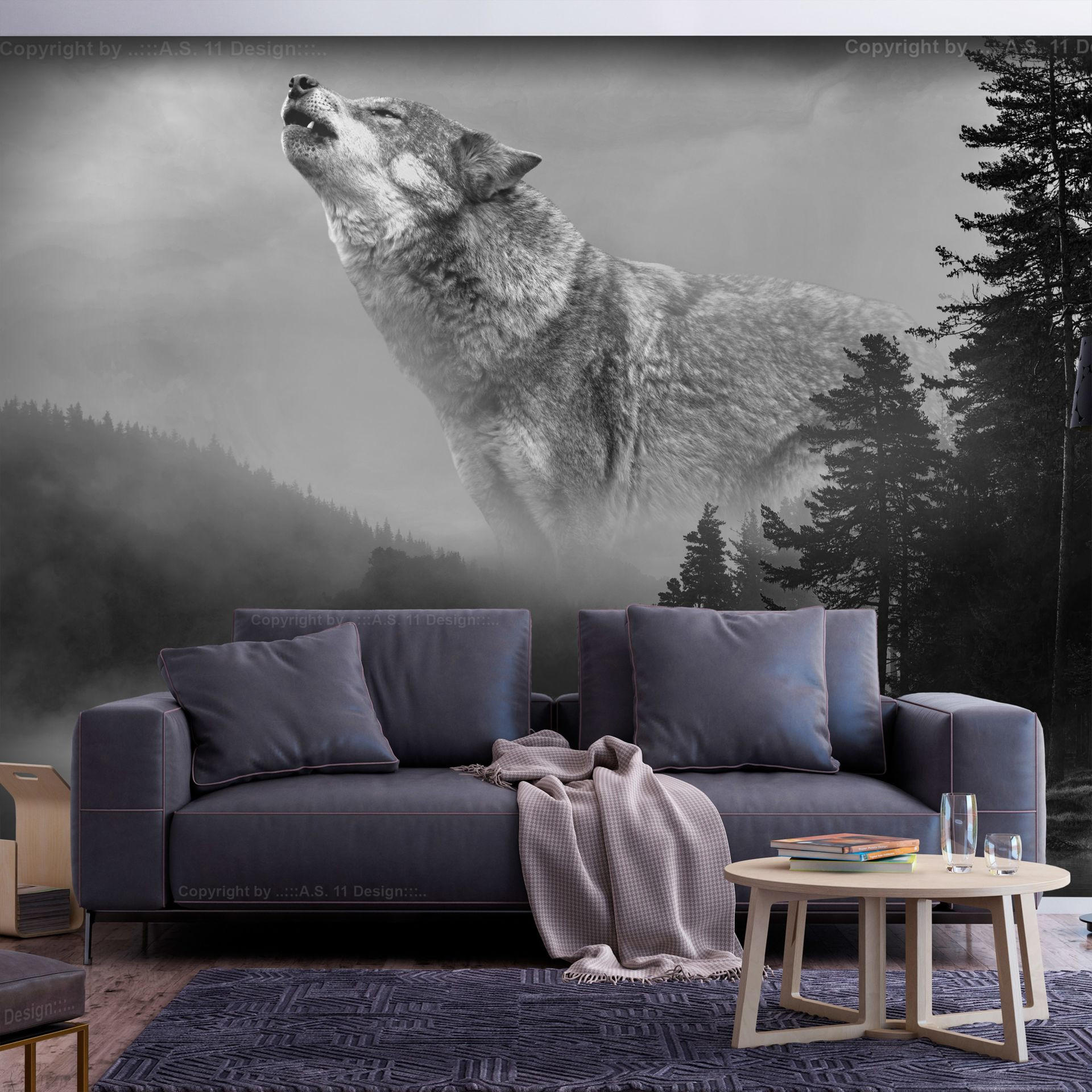 SELBSTKLEBENDE FOTOTAPETE 196/140 cm - Schwarz, Kunststoff/Textil (196/1cm) - KUNSTLOFT