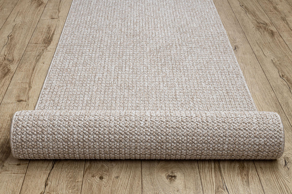 LÖPARE CASABLANCA LOOP beige, ögla, mjuk - 100cm 100/100 cm - Beige, Textil (100/100cm) - rugsX