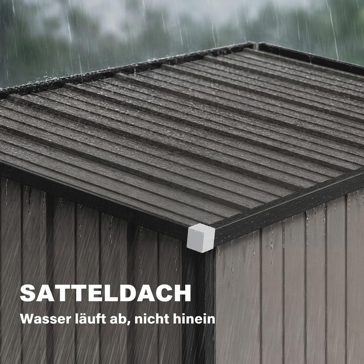 GARTENHAUS Hellgrau 161.5/94.5/196.0cm - Hellgrau, Metall (94.5/196/161.5cm)