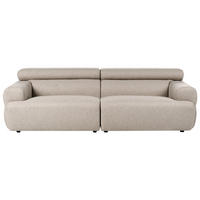 POHOVKA 3-místná Látka Béžová Hovden - béžová, textil (210/69/95cm) - Beliani