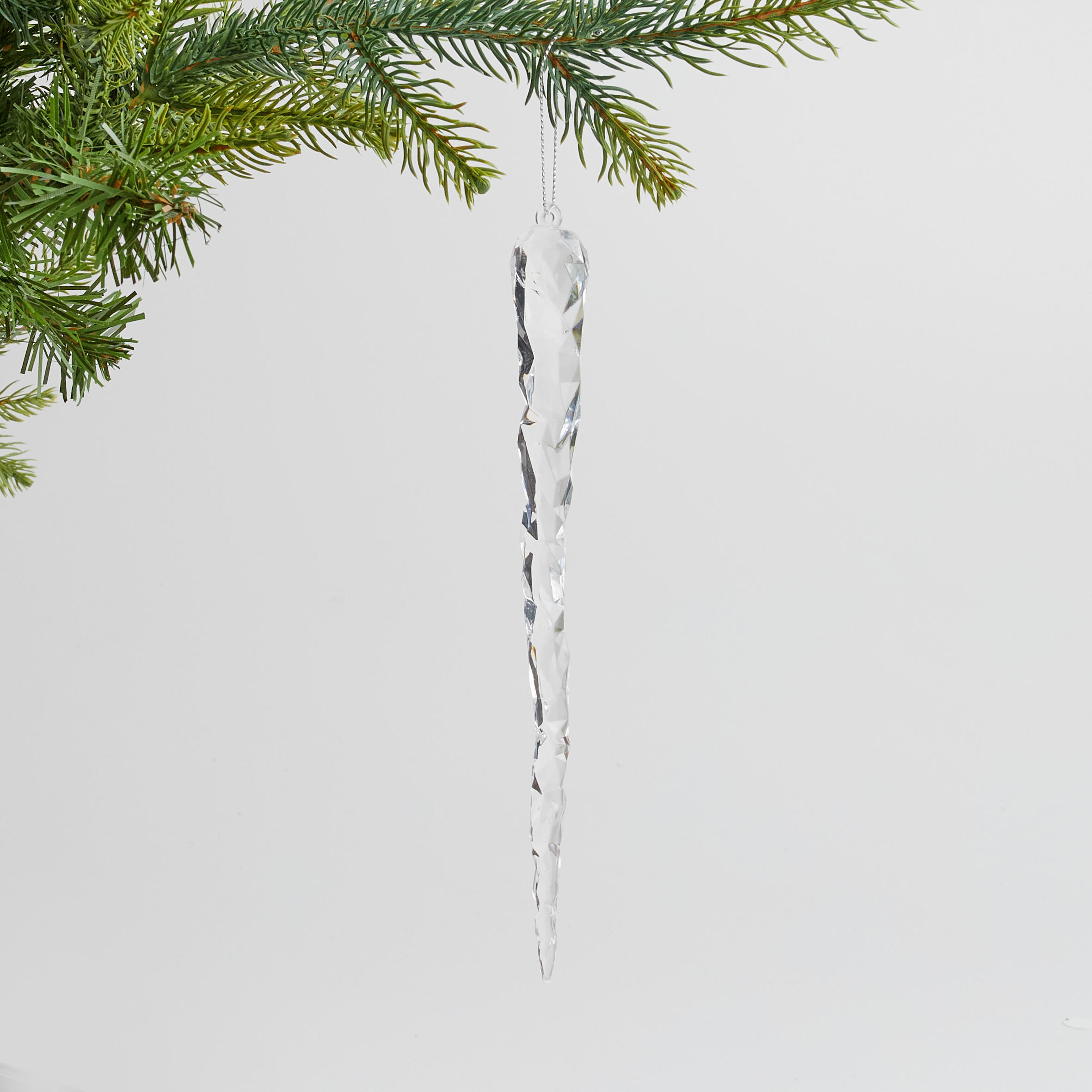 WEIHNACHTSDEKO Hängend NOZZLE, 23 x 2 cm, Transparent, Christbaumschmuck, Weihnachtsbaumdekoration, Christmas, Xmas - Transparent, Kunststoff (2/23/1.5cm) - home&you