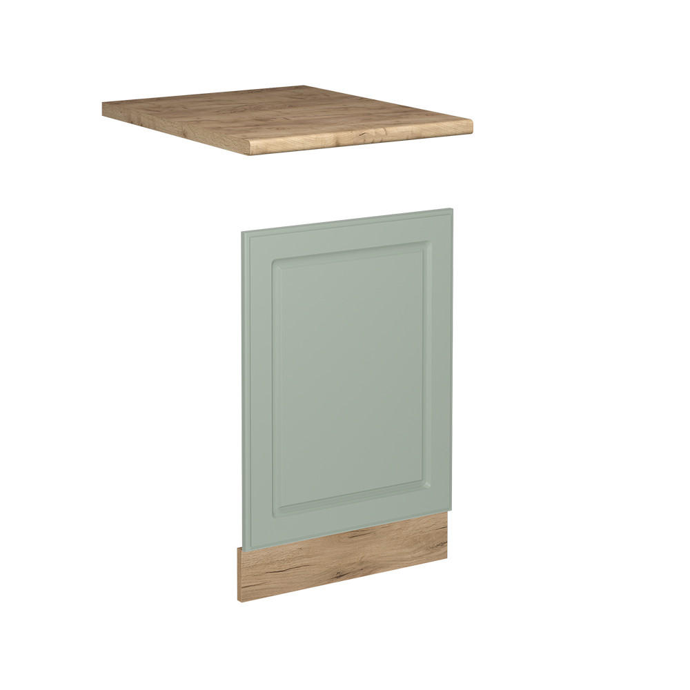 PREDNÝ PANEL R-Line, Mint vidiecky dom/Dub Goldkraft, 45 cm Goldkraft tammi työtaso - zelená/dub medový, kompozitné drevo (45/67.4/60cm) - Vicco