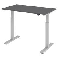 SCHREIBTISCH elektrisch XMST (Mini) 67,2/120/74 cm in Graphitfarben - Graphitfarben, Holzwerkstoff (67.2/120/74cm) - bümö