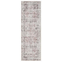VINTAGE-LÄUFER George waschbar 80x240 cm - Taupe/Creme, Kunststoff (80/240cm) - benuta