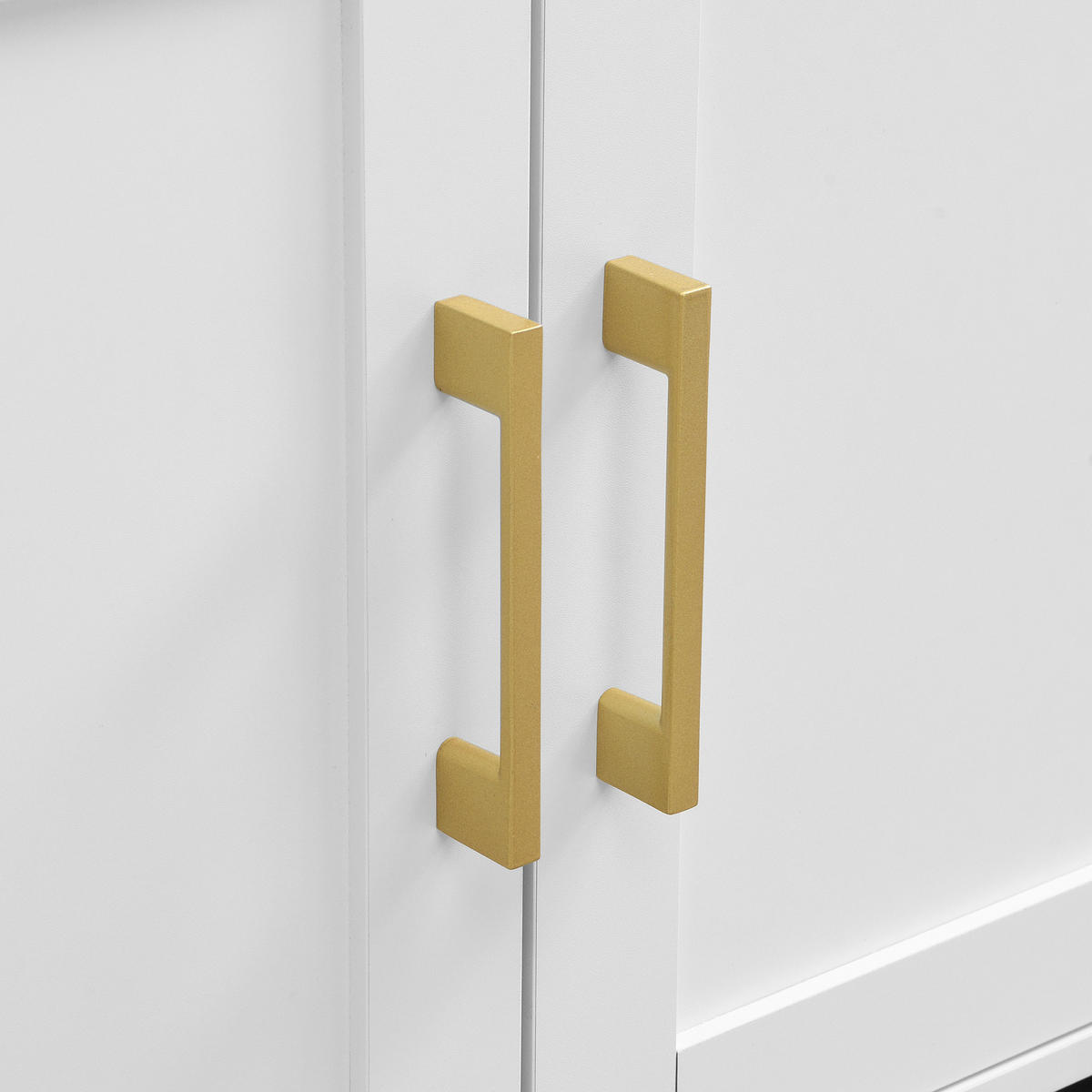 SCHUHSCHRANK aus MDF 120x40x187cm in Weiß mit LED & Spiegel - Weiß, Holzwerkstoff (120/187/40cm) - Modfu