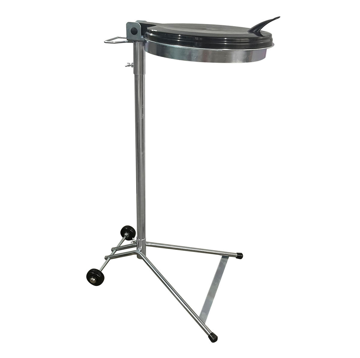 ROLLBARER Müllsackständer mit 2 Rollen verzinkt - Silberfarben, Metall (40/100/40cm) - QUICK STAR