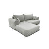 ECKSOFA BRAVO 280/180 in Bouclé Hellgrau links - Hellgrau, Holz/Holzwerkstoff (280/180cm) - Deine Möbel 24