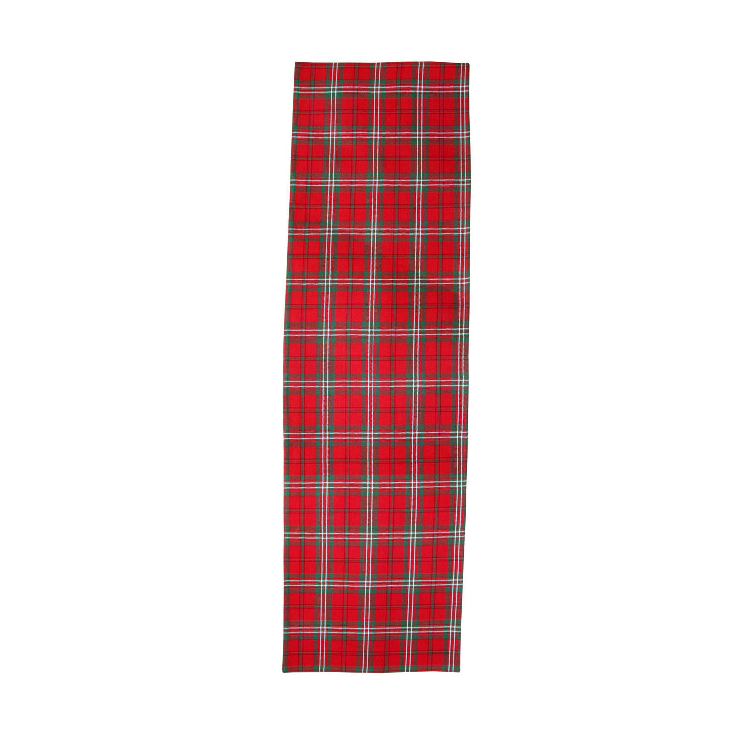 TISCHLÄUFER Edward rot kariert 44/178 cm, 100% Baumwolle - Rot, Textil (44/178cm) - Homescapes