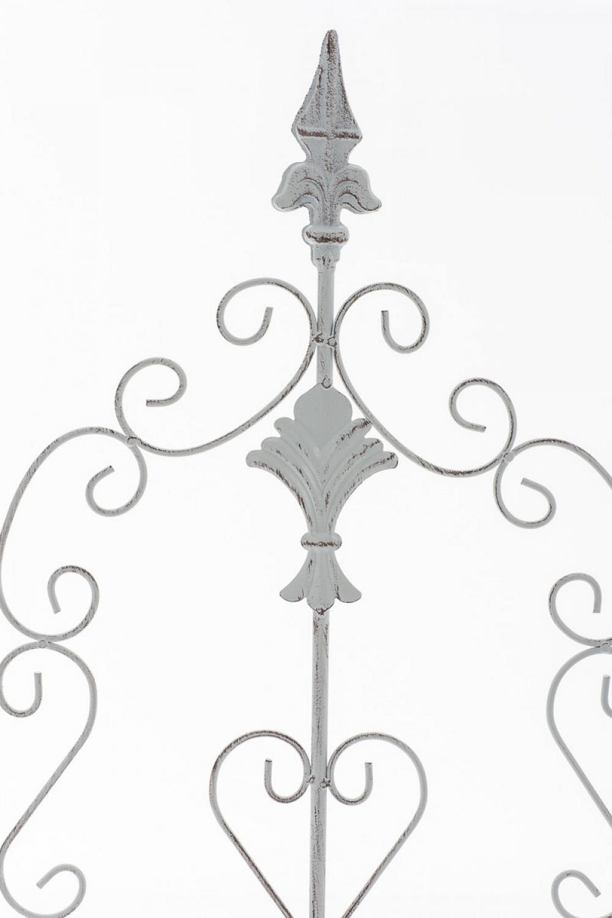 RANKGITTER Metall antik weiß - Weiß, Metall (35/122/1cm) - CLP