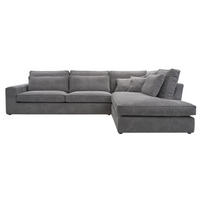 ECKSOFA COMFORTO STANDARD CORD Rechts 314 x 224 cm - Dunkelgrau, Textil (314/224cm) - AN-Moebel 4u