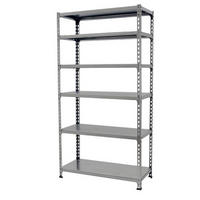 SCHWERLASTREGAL Giant Metal Shark HxBxT 250 x 110 x 30 cm Fachlast 200 kg Grau - Grau, Metall (110/250/30cm) - PROREGAL