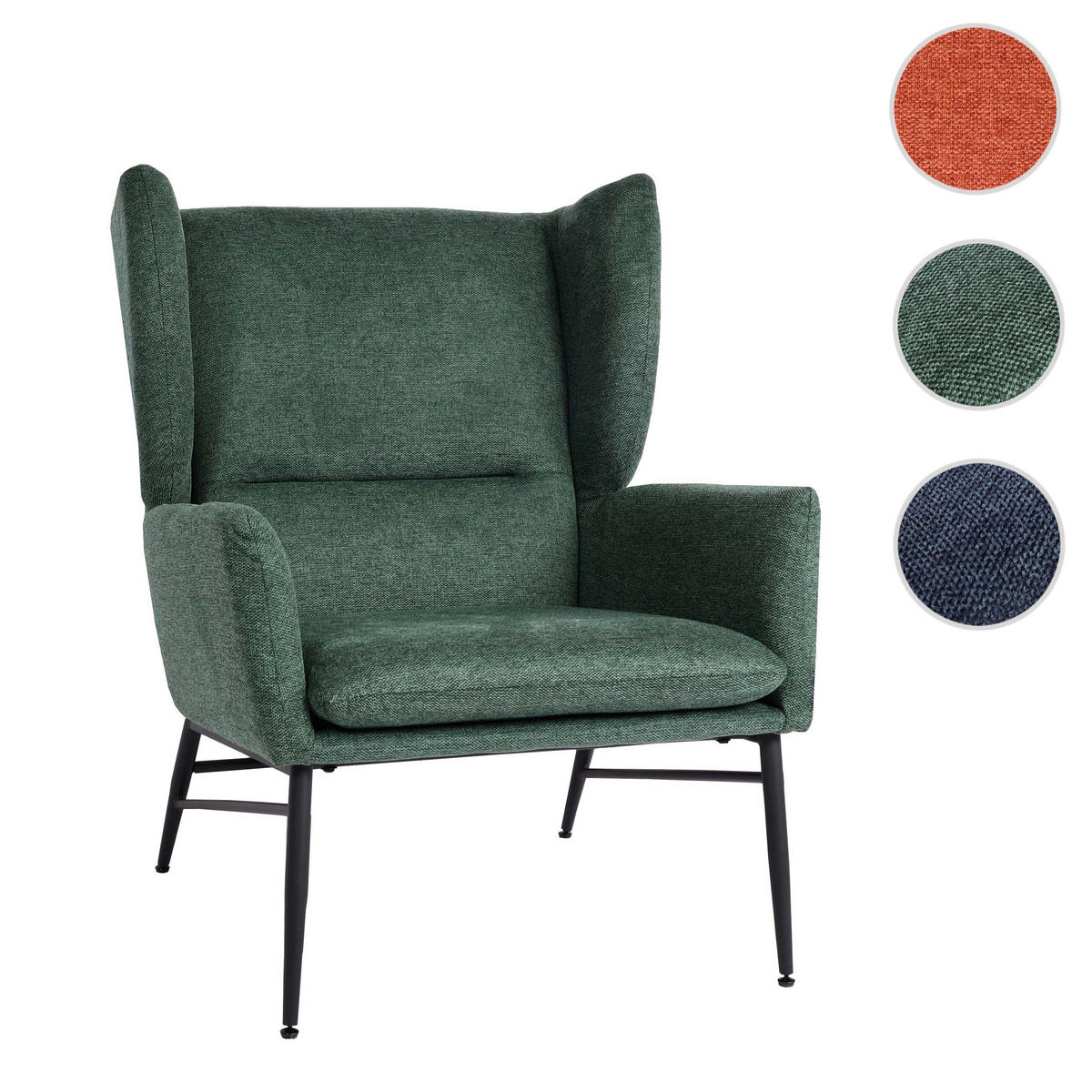 LOUNGE-SESSEL Grün - Grün, Textil (73/96/82cm) - MCW