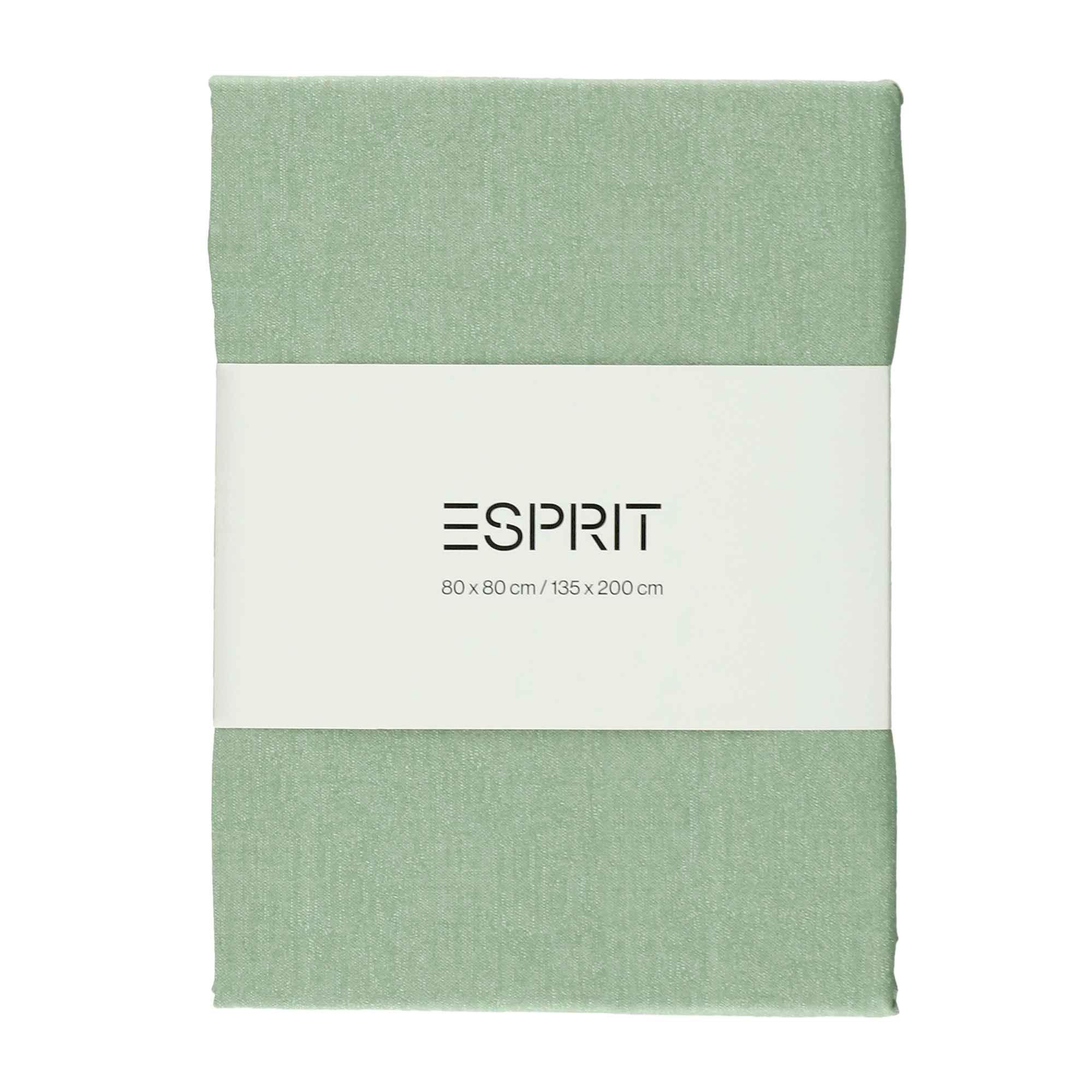 RENFORCE BETTWÄSCHE HARP 2er Set - Grün, Textil (135/200cm) - Esprit