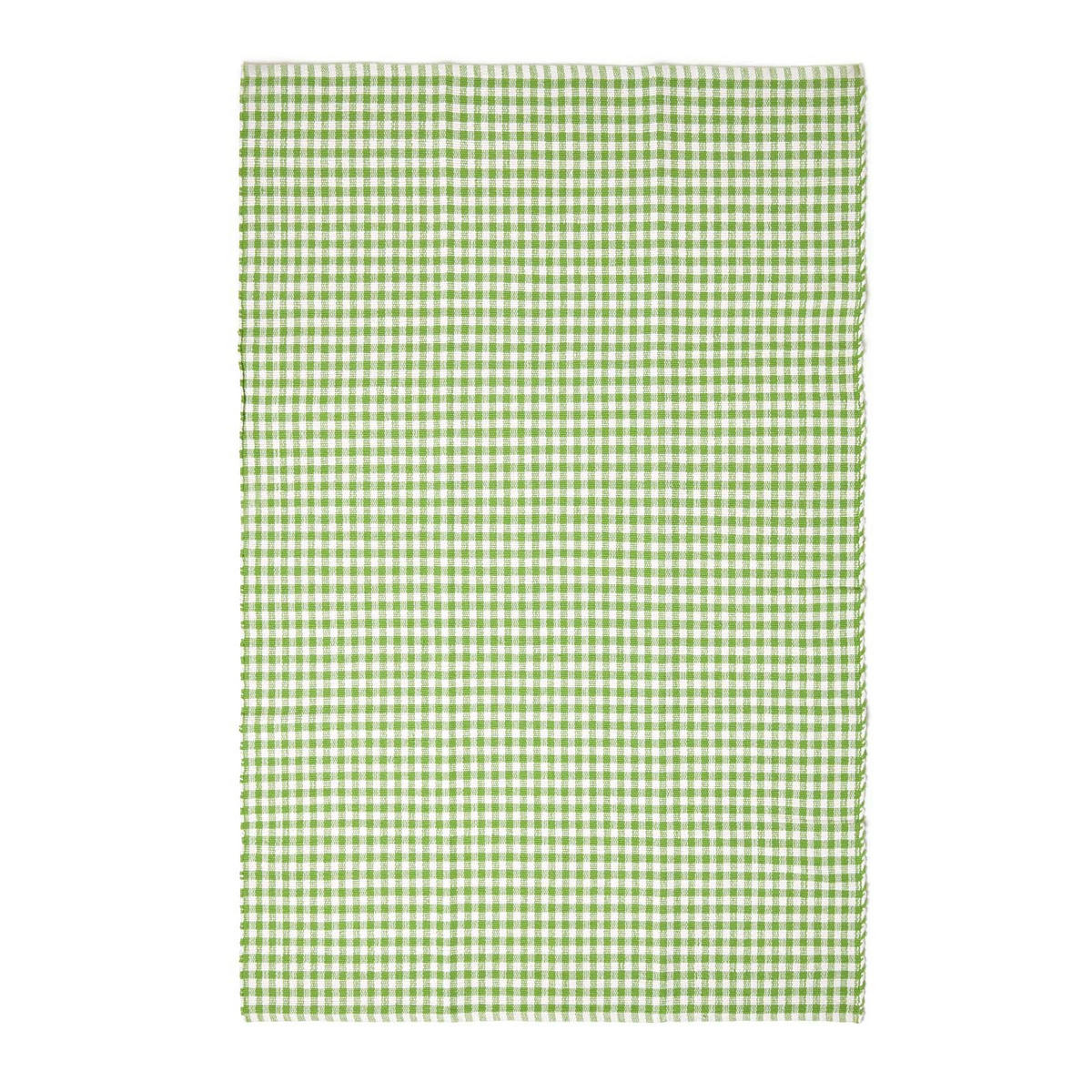 BAUMWOLLTEPPICH Vichy-Karo 70/120 cm - Grün, Textil (70/120cm) - Homescapes