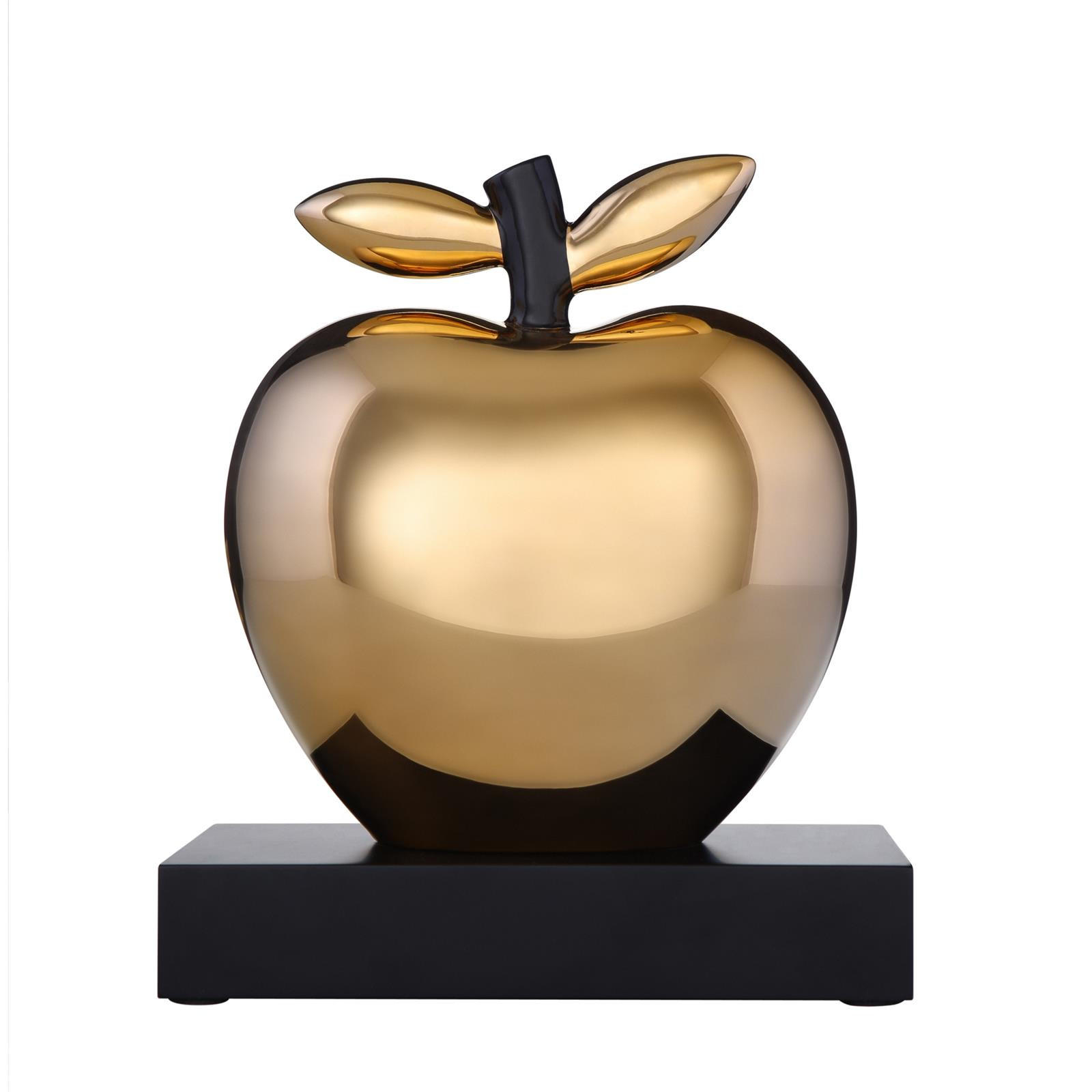 DEKO-OBJEKT APFEL "21 CARAT" Studio 8 Art & Apple gold 28 cm - Goldfarben, Keramik (14/28/24.5cm) - Goebel
