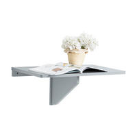 WANDKLAPPTISCH Grau - Hellgrau, Holzwerkstoff (60/6/40cm) - SoBuy