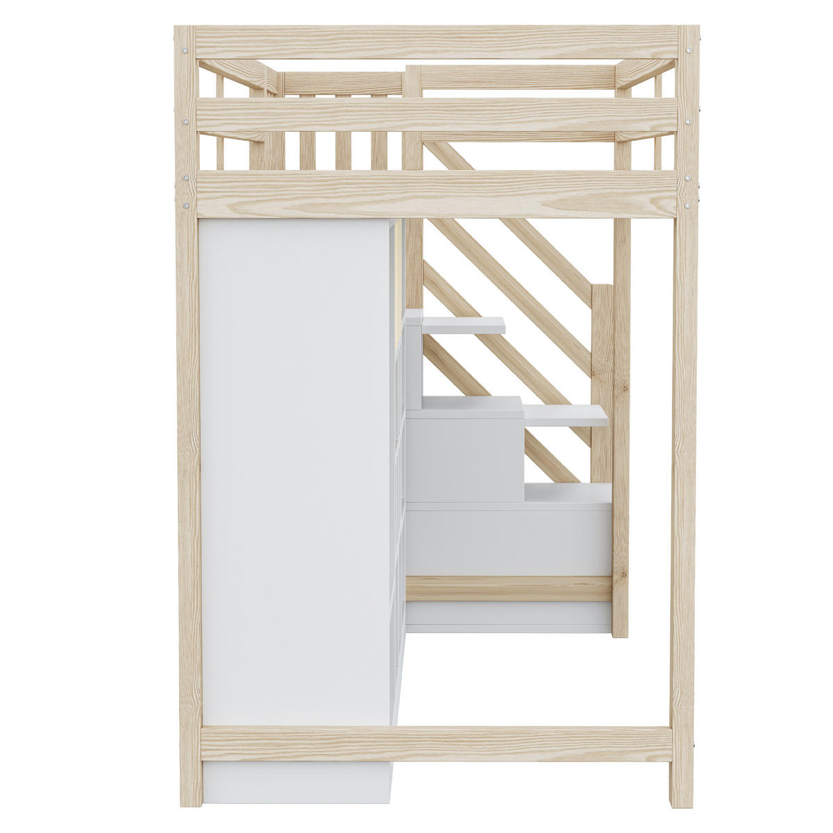HOCHBETT 90/200 cm Holz - Weiß, Holz - Raumix
