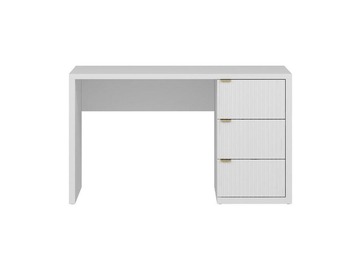 SCHREIBTISCH mit 3 Schubladen - Weiß - MABELI - Weiß, Holz (60/130/75cm) - Vente-Unique