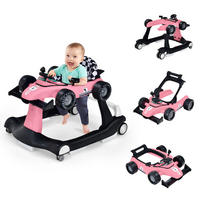 LAUFLERNWAGEN Pink - Pink, Kunststoff (64/56/73cm) - COSTWAY